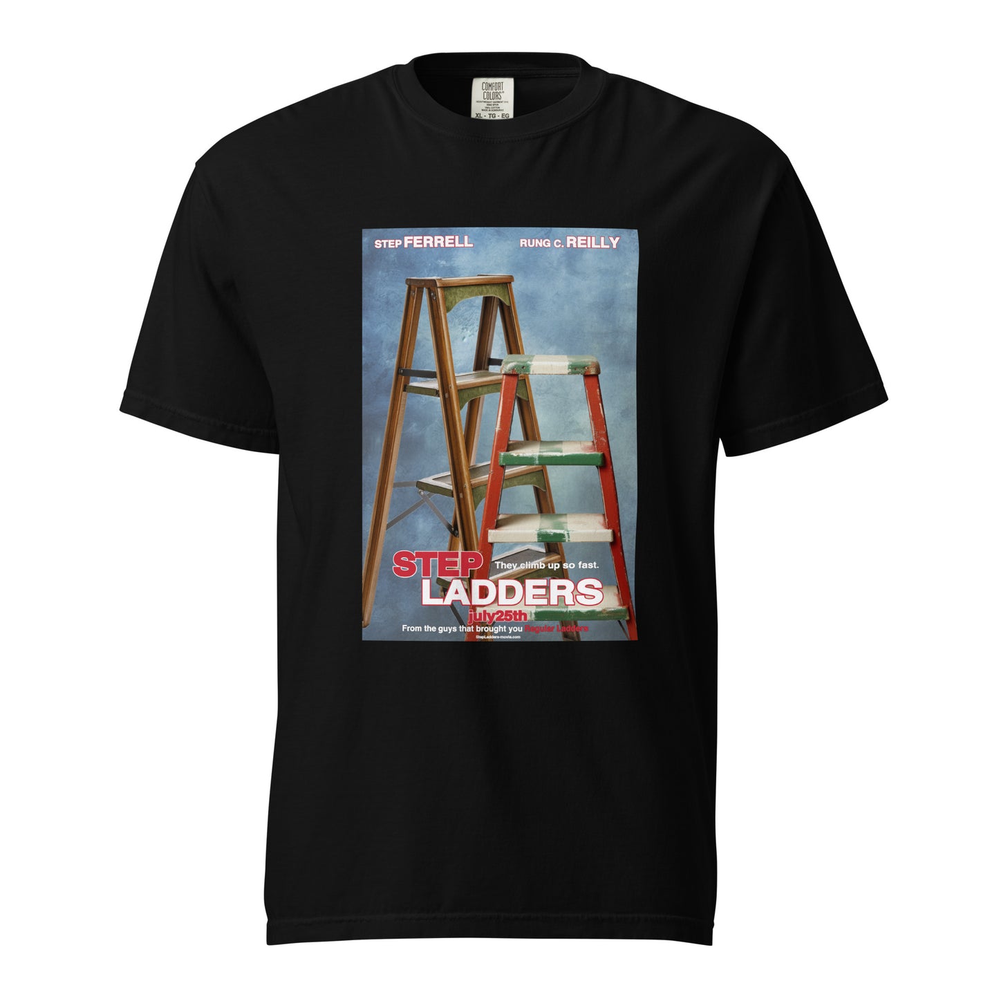 Step Ladders Movie Poster Parody t-shirt