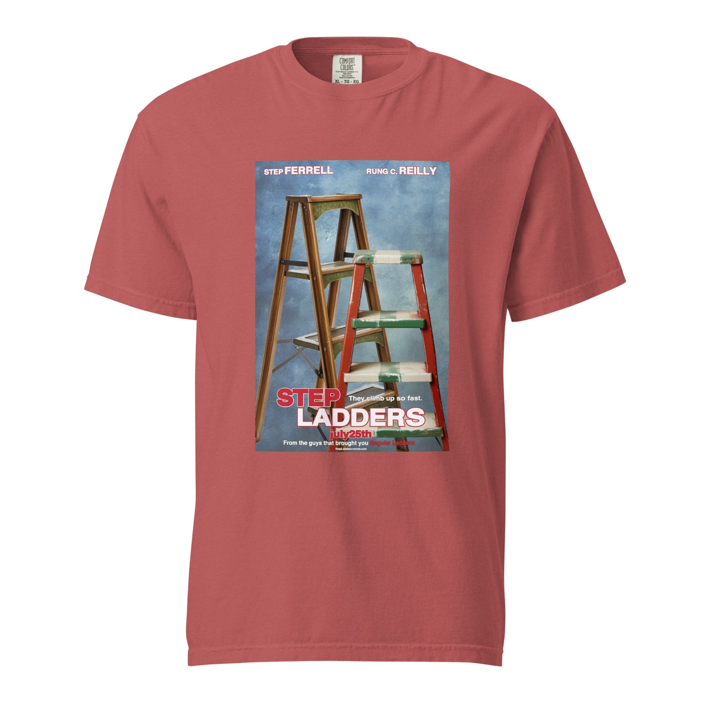 Step Ladders Movie Poster Parody t-shirt